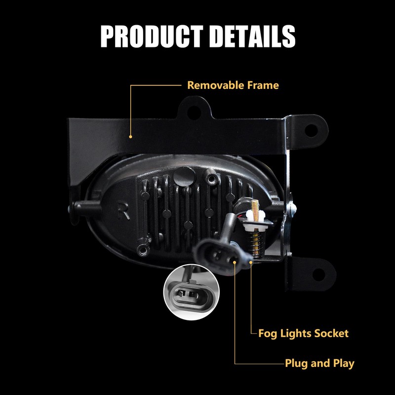 OKSIWA LED Fog Lights for 2006 2007 2008 Honda Civic