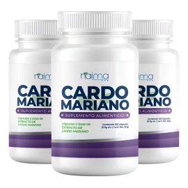 Naima Cardo Mariano 500mg - 100 Cápsulas Pack 3 Frascos