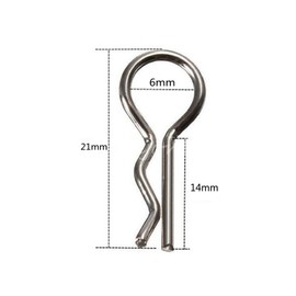 100 Pack Vgoohobby Universal Body Shell Clip Pin Post Spare Part Compatible with HSP Redcat HPI RC 1/10 1/12 Model Car ,Silver