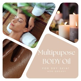 Vanilla Body Oil. After Shower Oil. Skin Hydrating Oil. Body Oil Scented. Body Oils For Women Dry Skin. (4 OUNCES, Vanilla Buttercream)