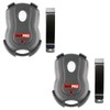 Two GDR PRO Garage Door Opener Visor 1btn Remote for