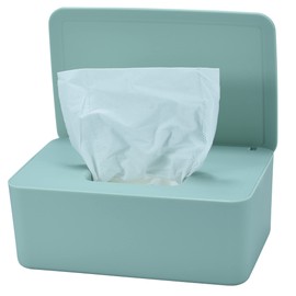 Diaper Wipes Dispenser, Baby Wipes Case, Baby Wipe Holder Keeps Diaper Wipes Fresh, Wipe Container with Non-Slip Feet (Green)