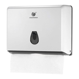 BBX Lephsnt Paper Towel Dispenser, CHUANGDIAN Wall-Mounted Hand Towel Dispenser (Silver)
