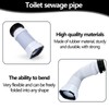 Toilet Waste Pipe Connector 260mm-500mm Toilet Pan Connector Universal WC