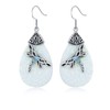 Pendientes de plata de ley con diseño de libélula celta,
