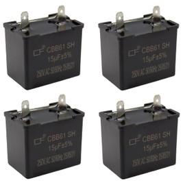 Haüs Parts 5304464438 Refrigerator Run Capacitor Replacement – Compatible with Frigidaire, Kenmore, Electrolux – Replaces PS2333670, AP4315853, F300399, 216236200 (4-Pack)