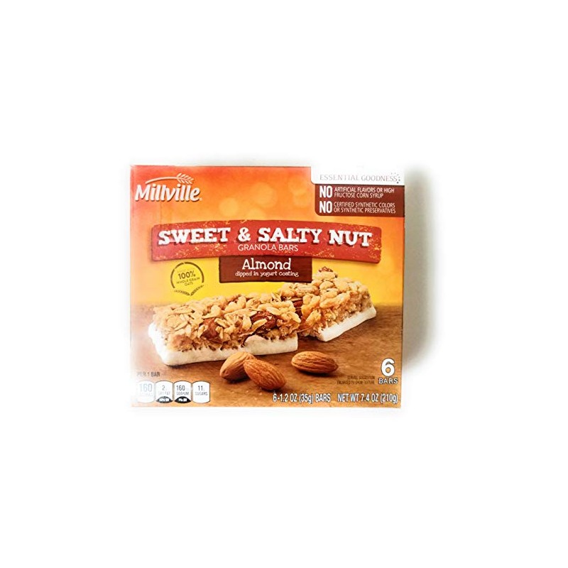 Millville Sweet & Salty Nut Granola Bars - Almond Flavor