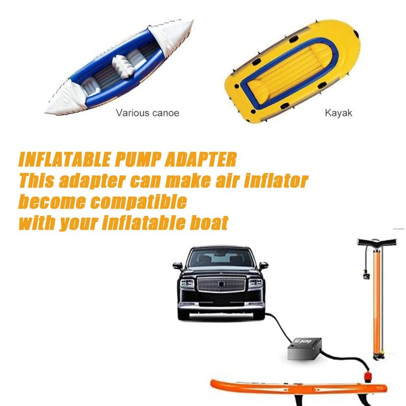 Shengsenfu Inflatable SUP Pump Valve Adapter, Multifunction Valve Adapter with