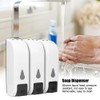 Wall Mount Soap Dispenser Bathroom Shower Shampoo Liquid Lotion Sanitizer