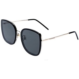 ISHEEP Large Sunglasses for Men's Women's, Retro, Square, Nylon Lens, Classic Sun Glasses SIS-06-BK