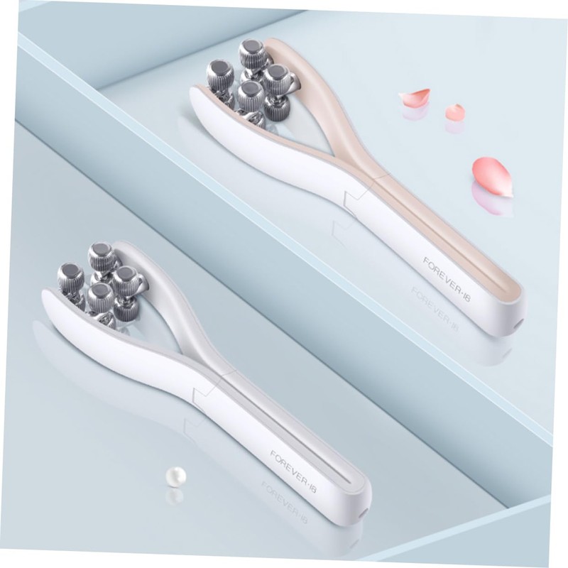 Baluue Face Massage Roller for v Face Lifting Orange Beauty