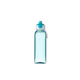 Mepal - Wasserflasche Pop-Up Campus - Auslaufsichere Trinkflasche für Schule & Unterwegs - Transparente Trinkbecher - BPA-frei & Spülmaschinenfest - 500 ml - Turquoise