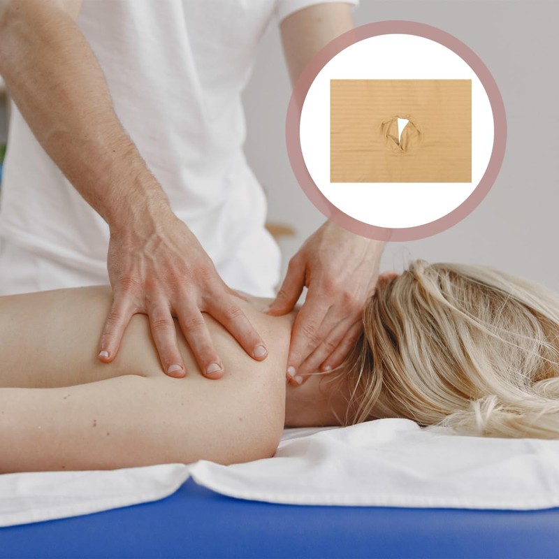 Salon Massage Table Towel: Cotton Face Hole Cover for Table