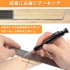 Carpenter Pencils with Built-In Sharpener, Sharpener Pencil Set with Refill,