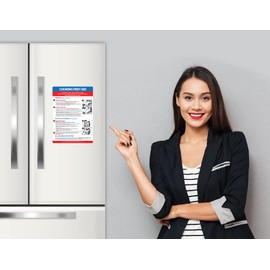 Imán de primeros auxilios para bebés, niños y adultos, 12,7 x 17,8 cm