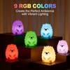 Squishy Night Light for Kids,9 Colors Baby Nursery Rechargeable Table