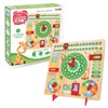CRAZE My Learning Clock Animals English Language - Wooden Learning