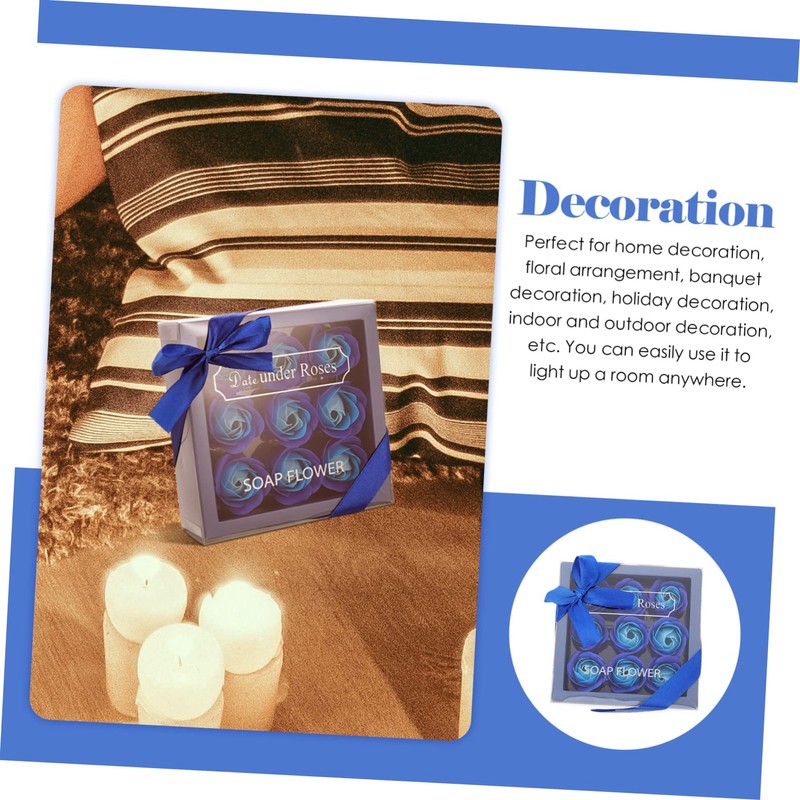 Healvian Blue Rose Soap Flower Blue Rose Soap Flowers Elegant
