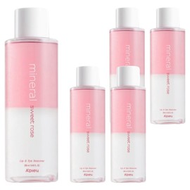 APIEU Mineral Large Capacity Sweet Rose Lip & Eye Remover, 250ml, 5 pcs / 어퓨 미네랄 대용량 스윗로즈 립앤아이 리무버, 250ml, 5개