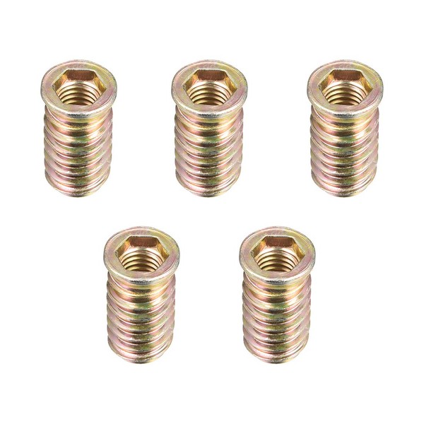 uxcell Nut Interface Threaded Insert Hex Socket Drive Wood Furniture