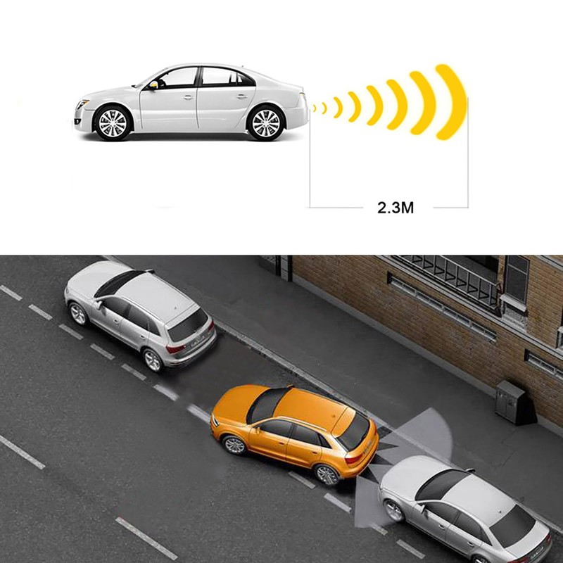Car Parktronic Parking Built-in Plane Sensors Rear Reversing Backup System