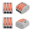 100Pcs Push Wire Wiring Connector Quick Connect Line Terminal Blocks