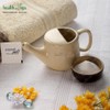 HealthAndYoga™ Flojar Ceramic Jala Neti Pot with Nostril Plugging Support