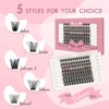 96 Pcs Lash Clusters 14-20mm Cluster Lashes D Curl Lash