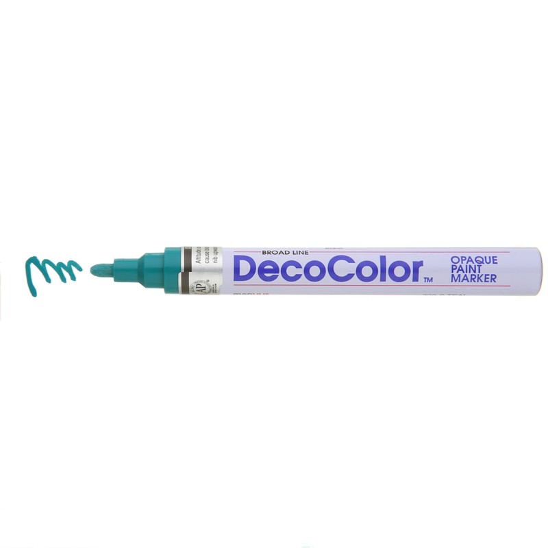 Uchida 300-C-73 Marvy Deco Color Broad Point Paint Marker, Teal