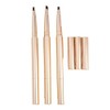 3pcs Rose Gold Dual-Ended Eyebrow Pencil Set Waterproof Smudge-Proof Makeup Tools for Women Precision Brow Makeup Accessories for Natural-Looking Eyebrows