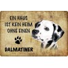Tin Sign 20 x 30 cm Curved "Ein Haus ist