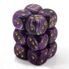 DND Dice Set-Chessex D&D Dice-16mm Vortex Purple and Gold Plastic