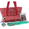 166 Tiles American Mahjong Set Red Phoenix Soft Bag 4
