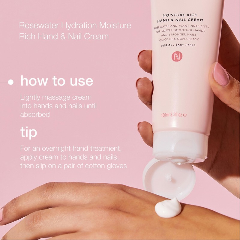 Natio Australia Rosewater Hydration Moisture Rich Hand and Nail Cream,