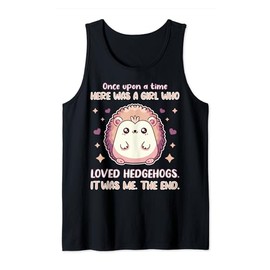 A Girl Who Loved Hedgehogs Forest Cute Animal Lovers Outfit Tank Top