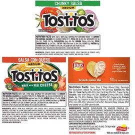 Tostitos Salsa and Lay's Dip Variety Pack (3 Pack)