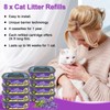 SOHBCLE Cat Litter Refill Bags|24FT 8-Pack|Odor Control Cat Litter Bags|Compatible