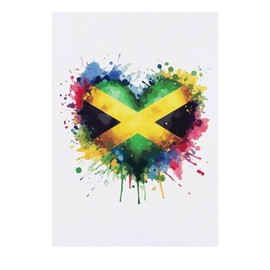 'Love Jamaica' Temporary Tattoo - Water Resistant, Skin-Safe, Non-Toxic Transfer (TO00074025)