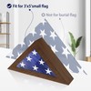 Flag Case for Small American Flag, Wooden 3’ x 5’