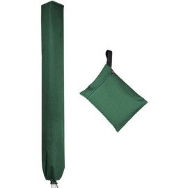 PATIO PLUS Rotary Washing Line Cover 16x16x165cm Waterproof Rotary Dryer Cover Clothes Airer With Zip 600D High Density Oxford PVC Coating, Green