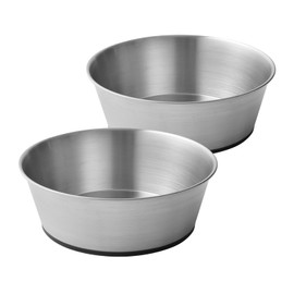 Stainless Steel Dog Bowls for Large Dogs, 64oz/8 Cups Non Slip Dog Metal Bowls, 2 Pack Food and Water Pet Bowls Heavy Duty Dishwasher Safe