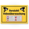 Komma Security Caution Video Surveillance Sign 30 x 20 cm