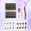 Mixed Length Individual False Eyelashes Kit, Natural Look Eyelash Extensions