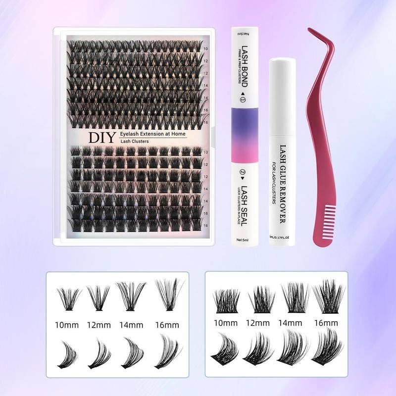 Mixed Length Individual False Eyelashes Kit, Natural Look Eyelash Extensions