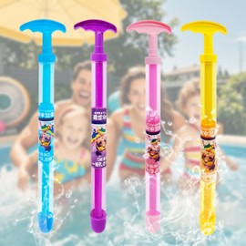 Katomi Feuerwerk Wasserpistole – 4 Stück Wasserspritzpistolen im Feuerwerksstil, Hochdruck Wasserblaster für Kinder & Erwachsene, BPA-frei, für Pool, Badewanne & Sommerparty