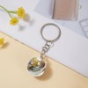 KCKEYS World Map Globe Keychain, Charm Crystal Ball Pendant keychains,