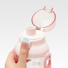 Skater PSB5TRC-A Kids Clear Plastic Water Bottle, 16.2 fl oz (480 ml), Sumikkogurashi, Mole House with Graduated Hydration Management