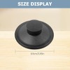1 Pcs Black Plastic Sink Plug Drain Stopper 3 Inch