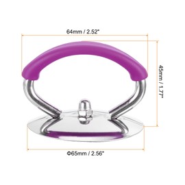 sourcing map 2pcs Universal Pot Lid Top Replacement Knob, Heat Resistant Stainless Steel Pan Lid Holding Handles Knob Grip for Kitchen Cookware Cover, Purple