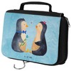 Mr. & Mrs. Panda Toiletry Bag Penguin Couple, blue, Hand